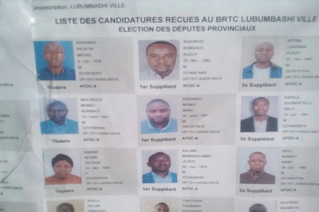 Elections RDC: 19713  candidatures retenues à la deputation provinciale