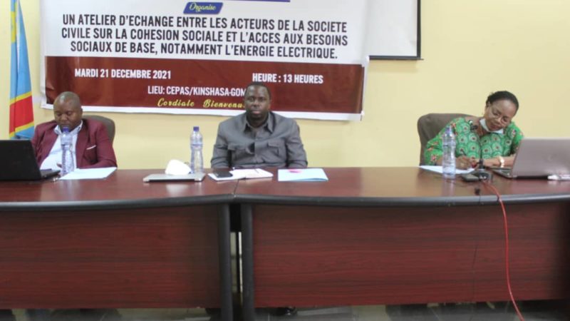 Kinshasa: les OSC s’engage à accompagner les actions de la SNEL