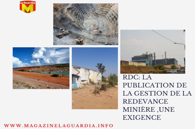 Collage photo sur a RDC la publication de la redevance minière