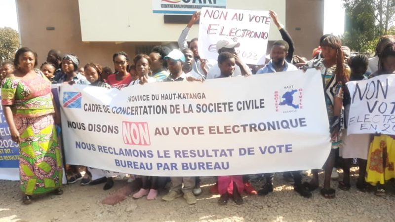 Lubumbashi: la société civile dit non au vote électronique
