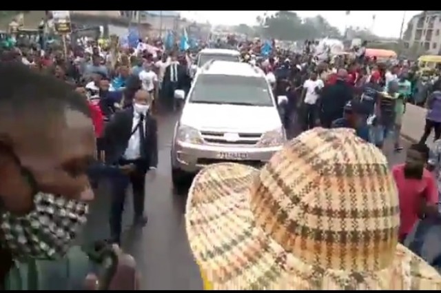 Kinshasa : Jean Pierre Bemba  vient de rejoindre la marche anti –Malonda