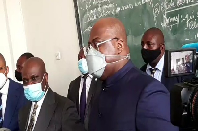 RDC : « Nous vous demandons de faire attention… le virus est encore là », Felix Tshisekedi aux élèves