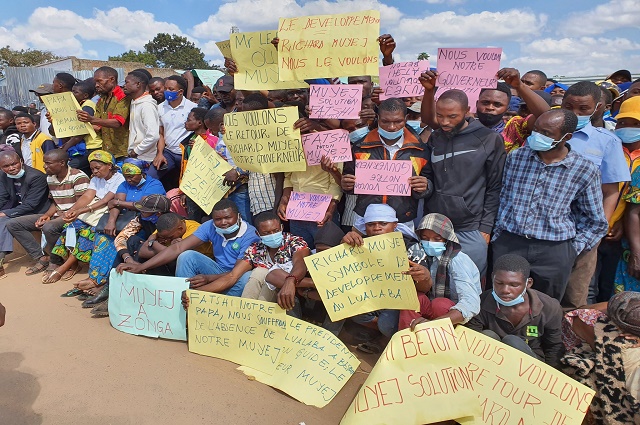 Kolwezi-Arrivée Tshisekedi : dans la foulée, un groupuscule réclame le retour de Richard Muyez