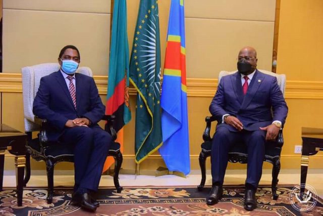 Diplomatie: le président Hakainde de la Zambie séjourne à Kinshasa