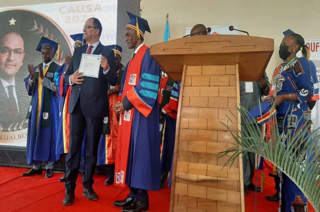 Lubumbashi : l’Université de Lubumbashi fait de Slim Khalbous Docteur Honorius Causa
