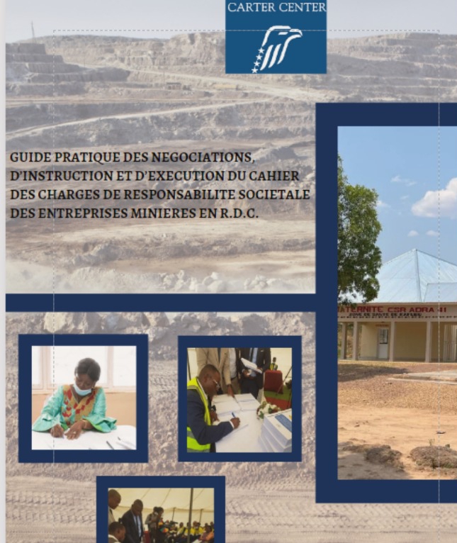 RDC: Guide d’orientation des processus de négociation des cahiers des charge des entreprises minière en RDC
