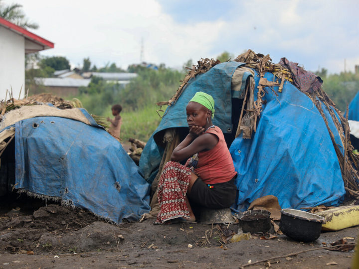 Une femme en situation de la crise humanitaires en Rdc