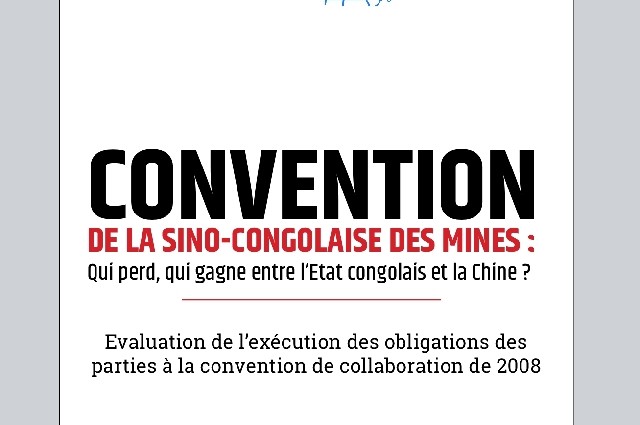 AFREWACH encourage la révision du contrat Sino Congolais