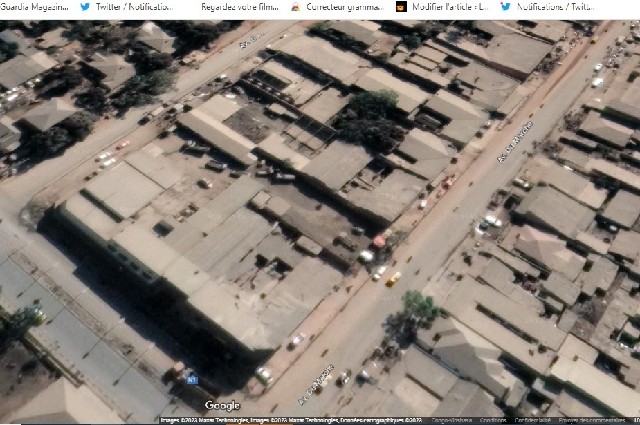 Image Google Maps de la ville de Likasi
