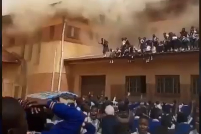 Incendie au Lycée Mwanga