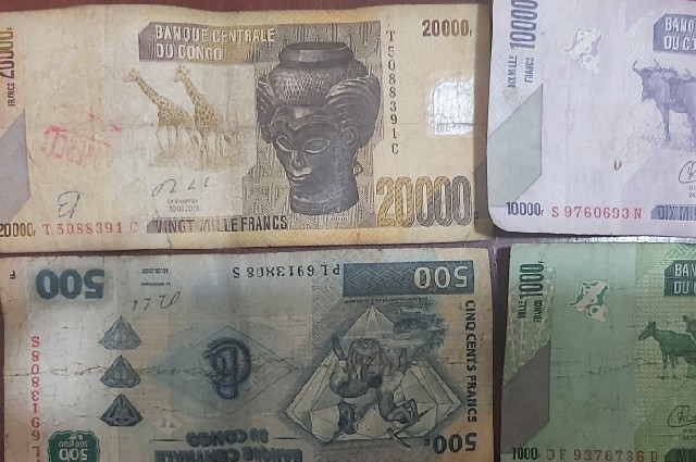 Franc Congolais illustrant taux de change