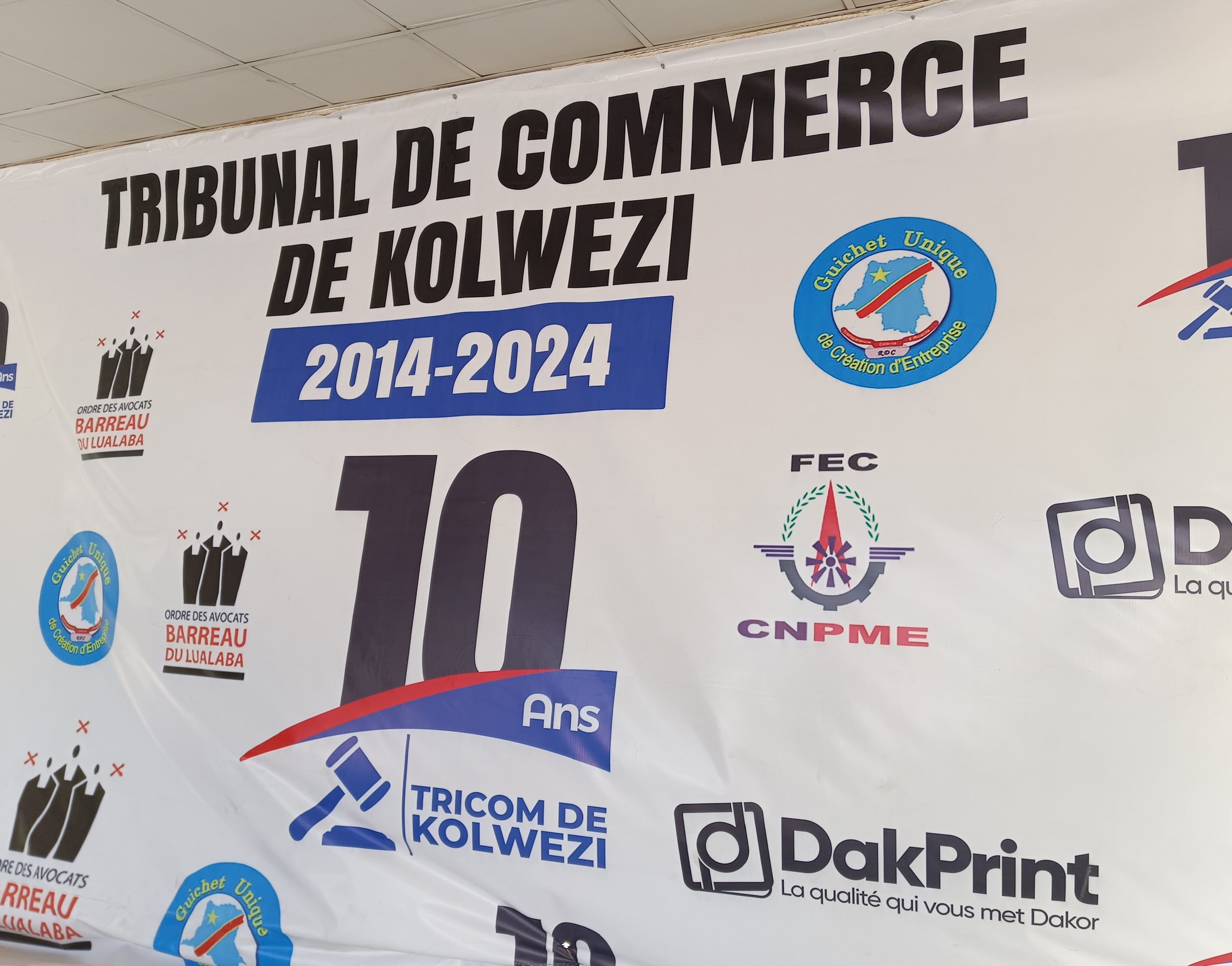 Kolwezi: Tribunal de commerce, levier dans le climat des affaires