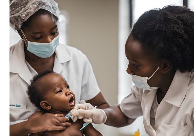 Un enfant recevant son vaccin I