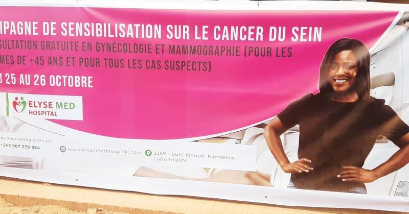 Lubumbashi : une campagne de dépistage gratuit du cancer du sein à Elyse Med 