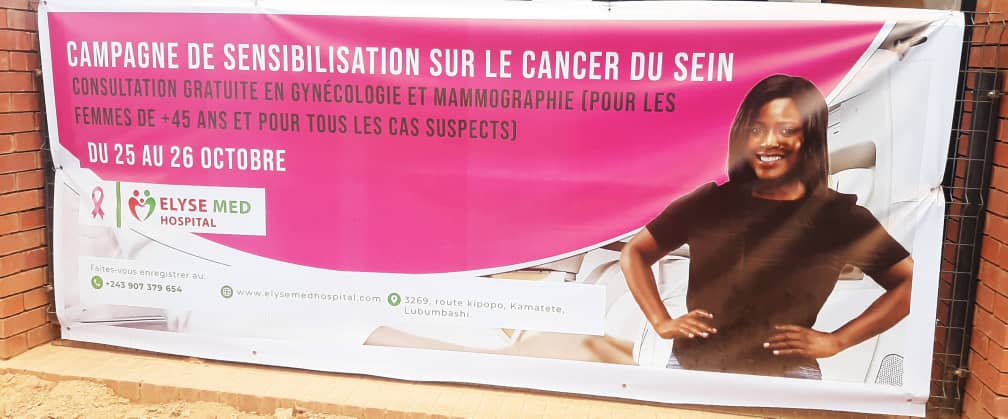 Lubumbashi : une campagne de dépistage gratuit du cancer du sein à Elyse Med 