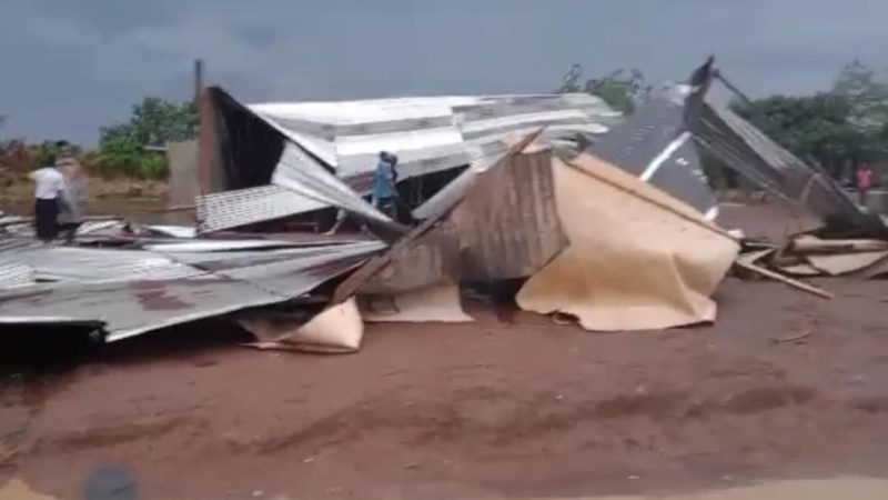 Lubumbashi :des dégâts matériels enregistrés après une forte pluie