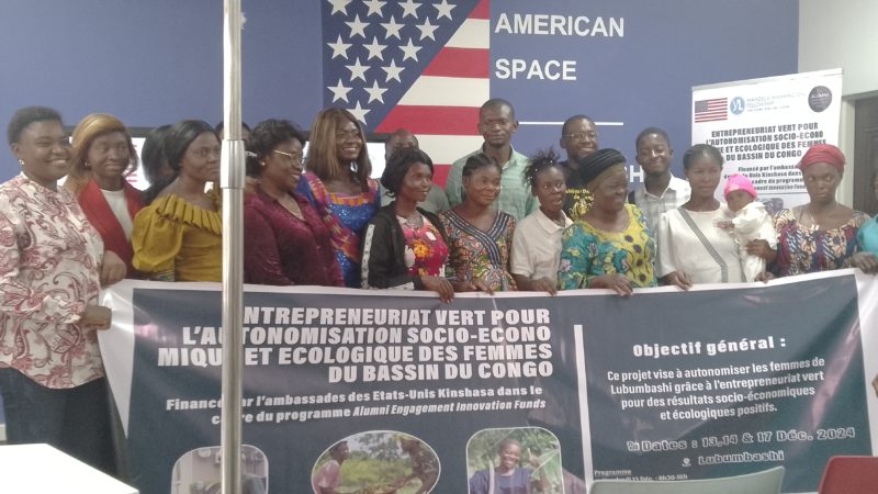 Lubumbashi : 20 femmes seront formées sur l’entrepreneuriat vert