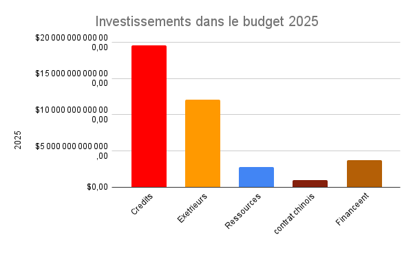 Investissements dans le budget 2025