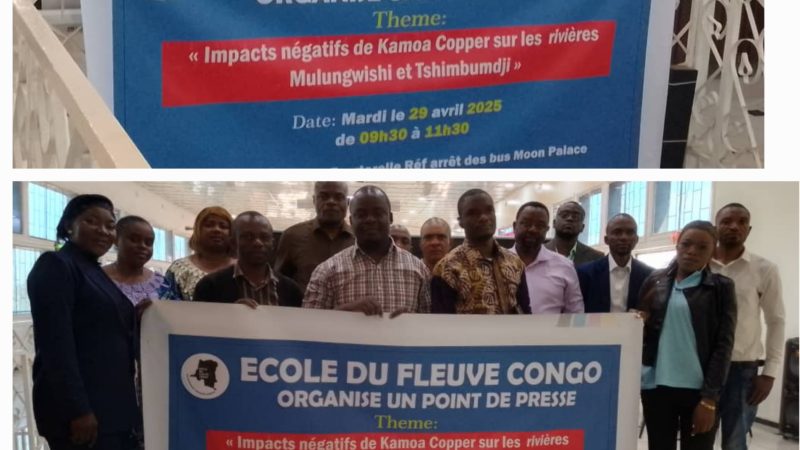 EFc Dénoncant les pratiques de KAMOA COPPER
