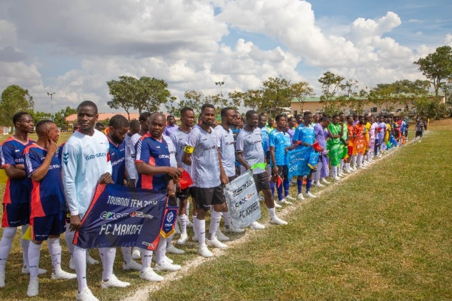 Lors du tournoi de foot de TFM