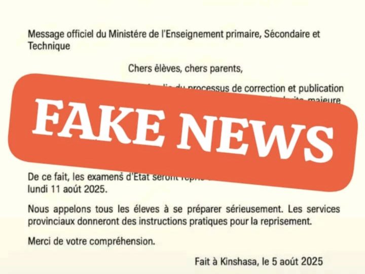 RDC: les résultats de l’Exetat  2024-2025 ne sont pas annulés