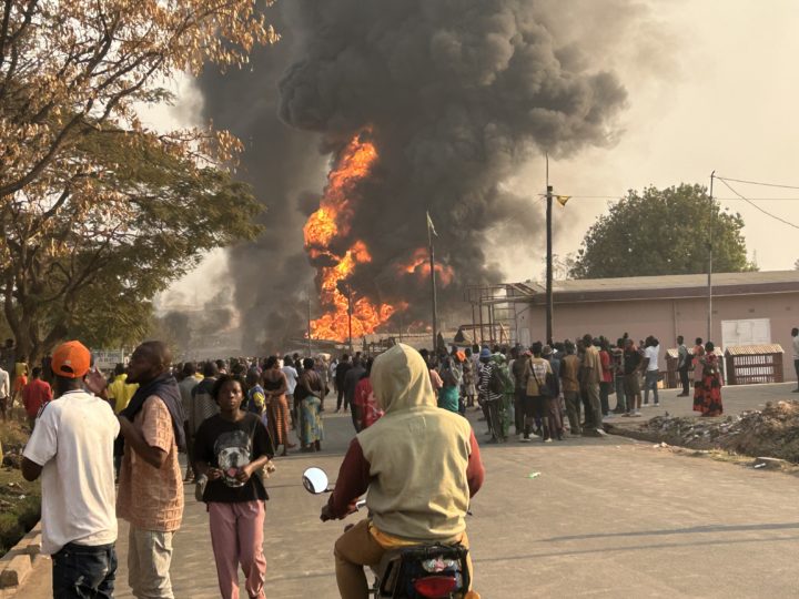 Lubumbashi : une  station-service calcinée