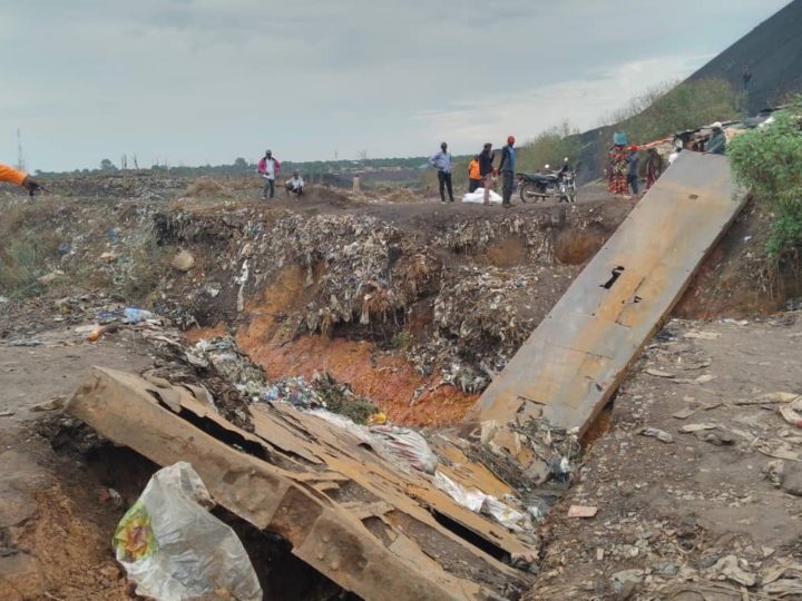 Le pont reliant les quartiers Gecamines et Mampala effondré