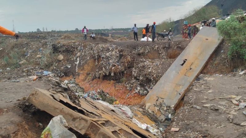 Le pont reliant les quartiers Gecamines et Mampala effondré