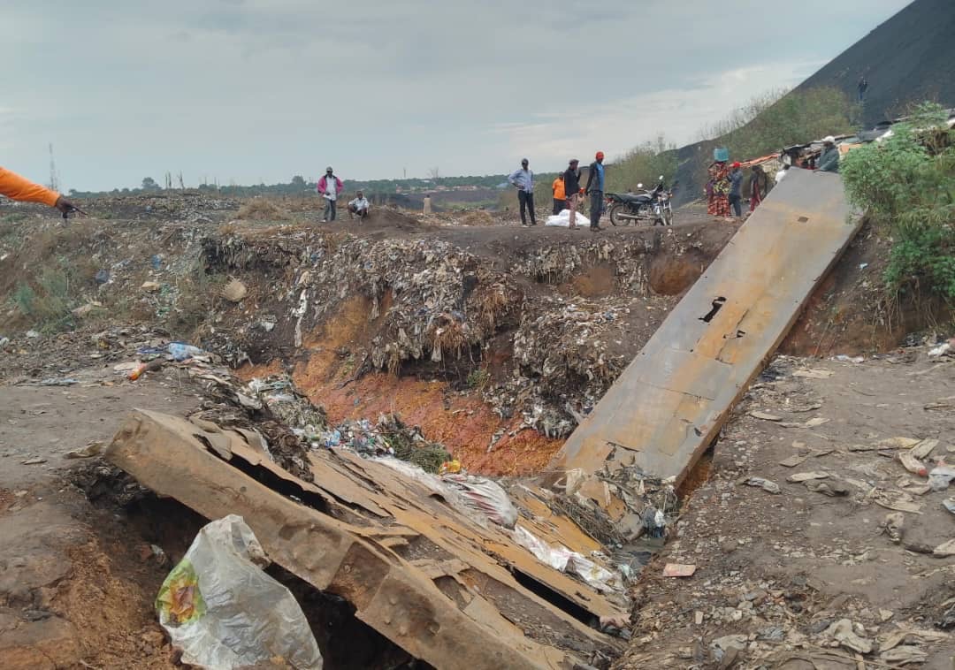 Le pont reliant les quartiers Gecamines et Mampala effondré