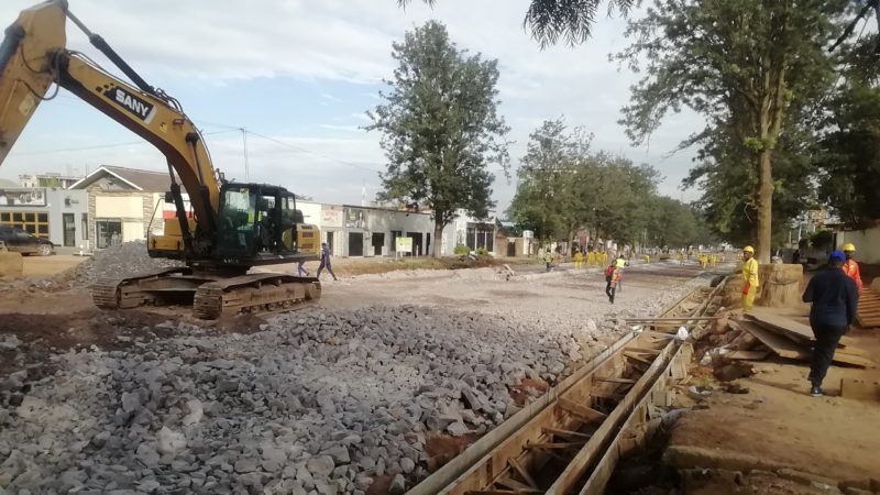Kolwezi: reprise des travaux sur le boulevard Lumumba