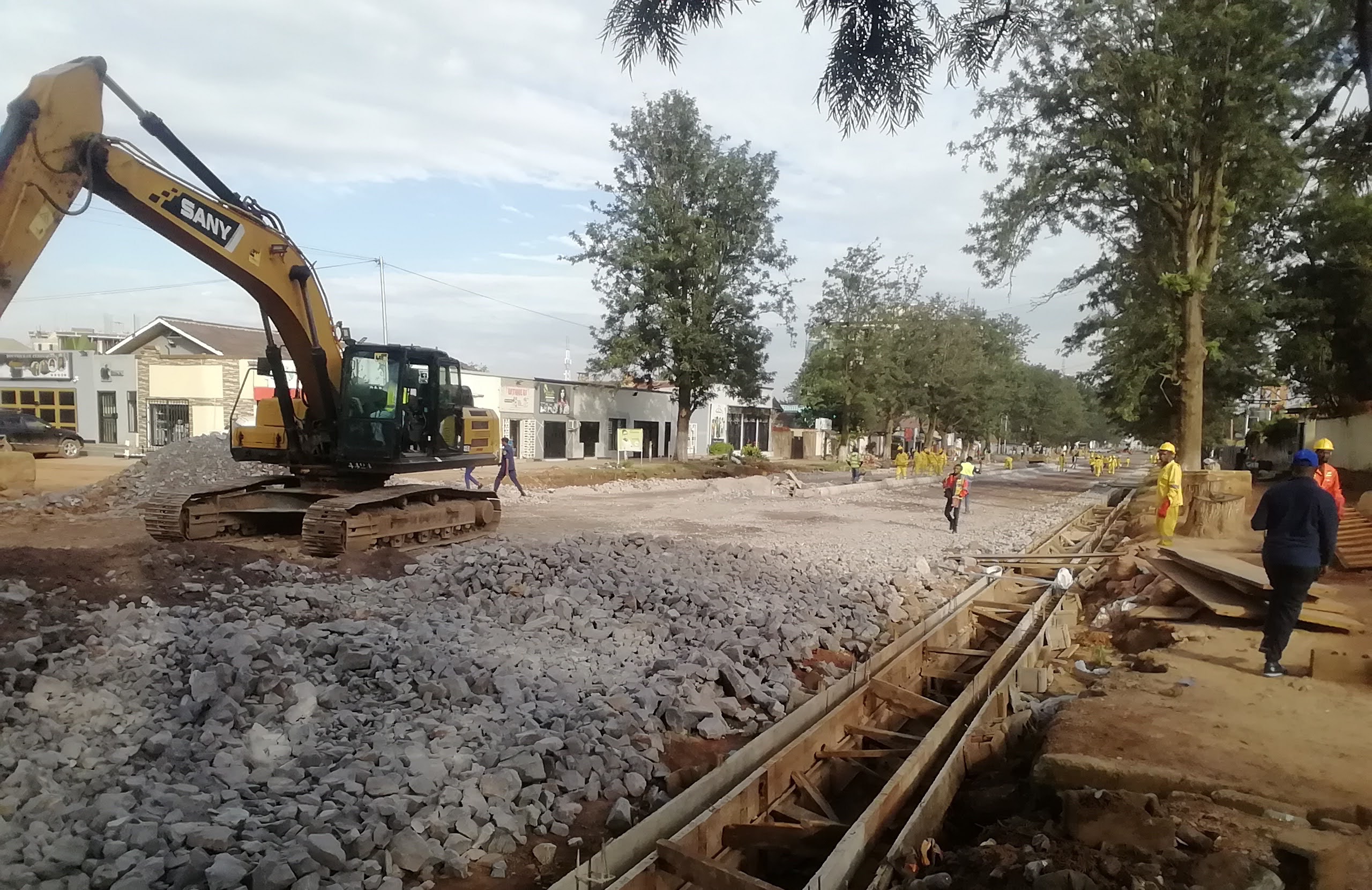 Kolwezi: reprise des travaux sur le boulevard Lumumba