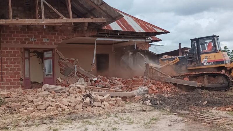 Démolition des maisons dans le quartier Golf ISTM