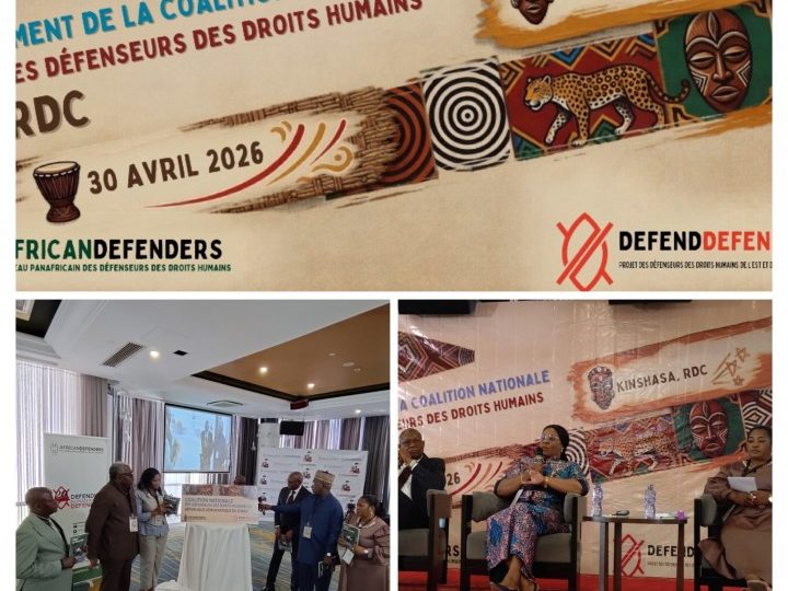 RDC: Lancement de la coalition nationale des défenseurs des droits humains