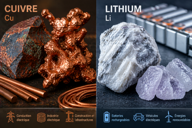 Cuivre et lithium