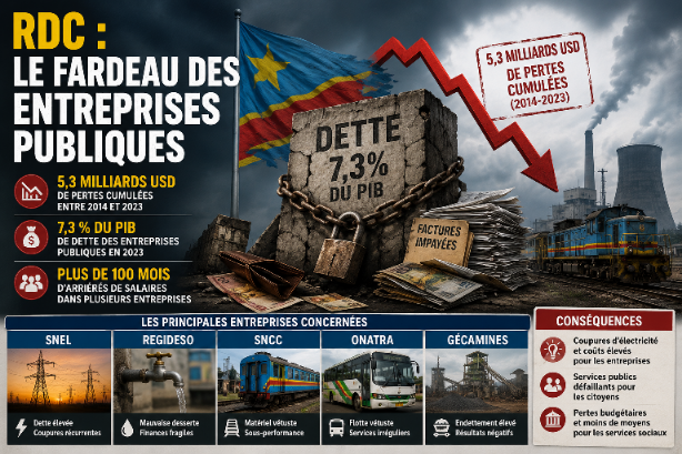 RDC: le fardeau des entreprises publiques