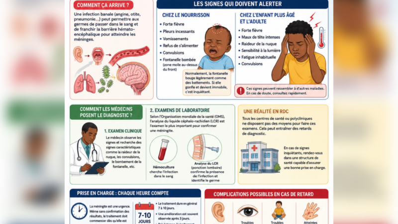 Santé-Méningite: pourquoi le diagnostic reste compliqué