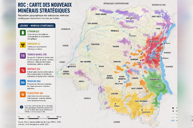 RDC: dans quelles provinces se trouvent les nouveaux minerais stratégiques ?
