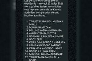 Les détenus évadés