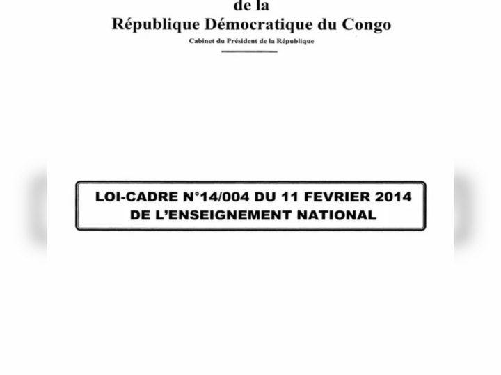 RDC: vers une nouvelle loi cadre de l’éducation nationale