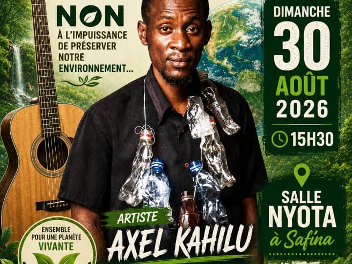 Axel Kahilu mise sur la musique pour défendre l’environnement