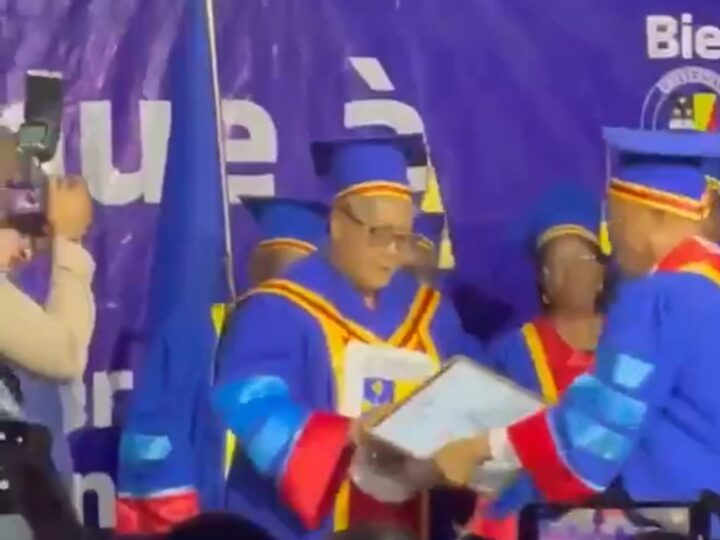 Judith Suminwa reçoit le Doctorat Honoris Causa de l’UNIKIN