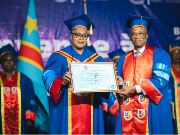 Judith Suminwa reçoit le Doctorat Honoris Causa de l’UNIKIN