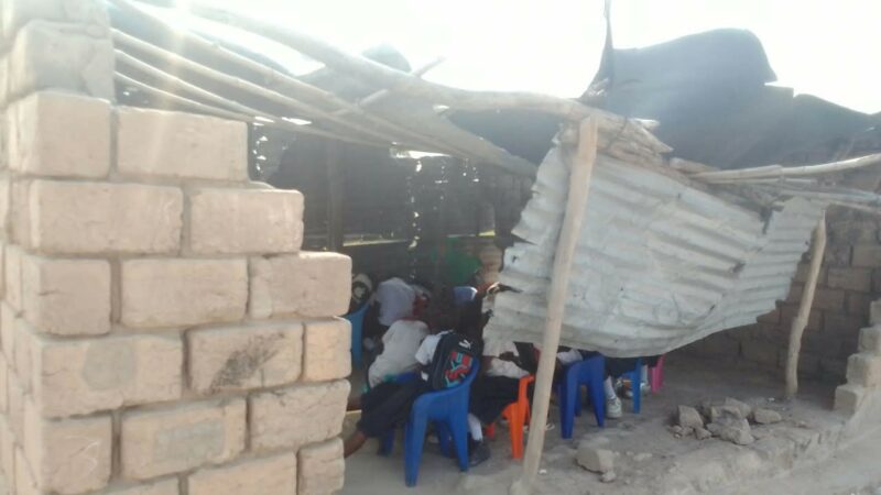 Kambove : un vent violent emporte la toiture de l’école primaire Kibwe 2, plus de cinq enfants blessés